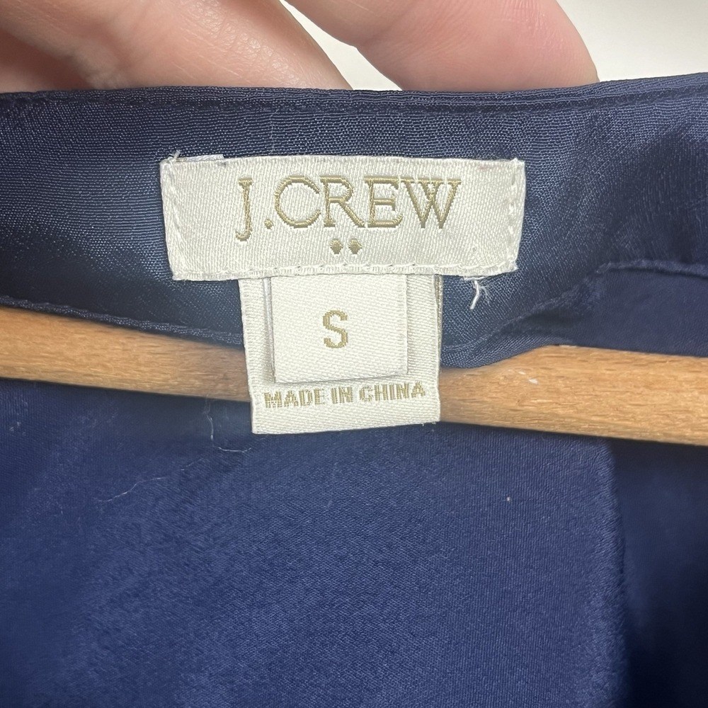 J.Crew Womens Navy Blue Sleeveless Blouse Round Neck Shell B7682 Small - Picture 3 of 11